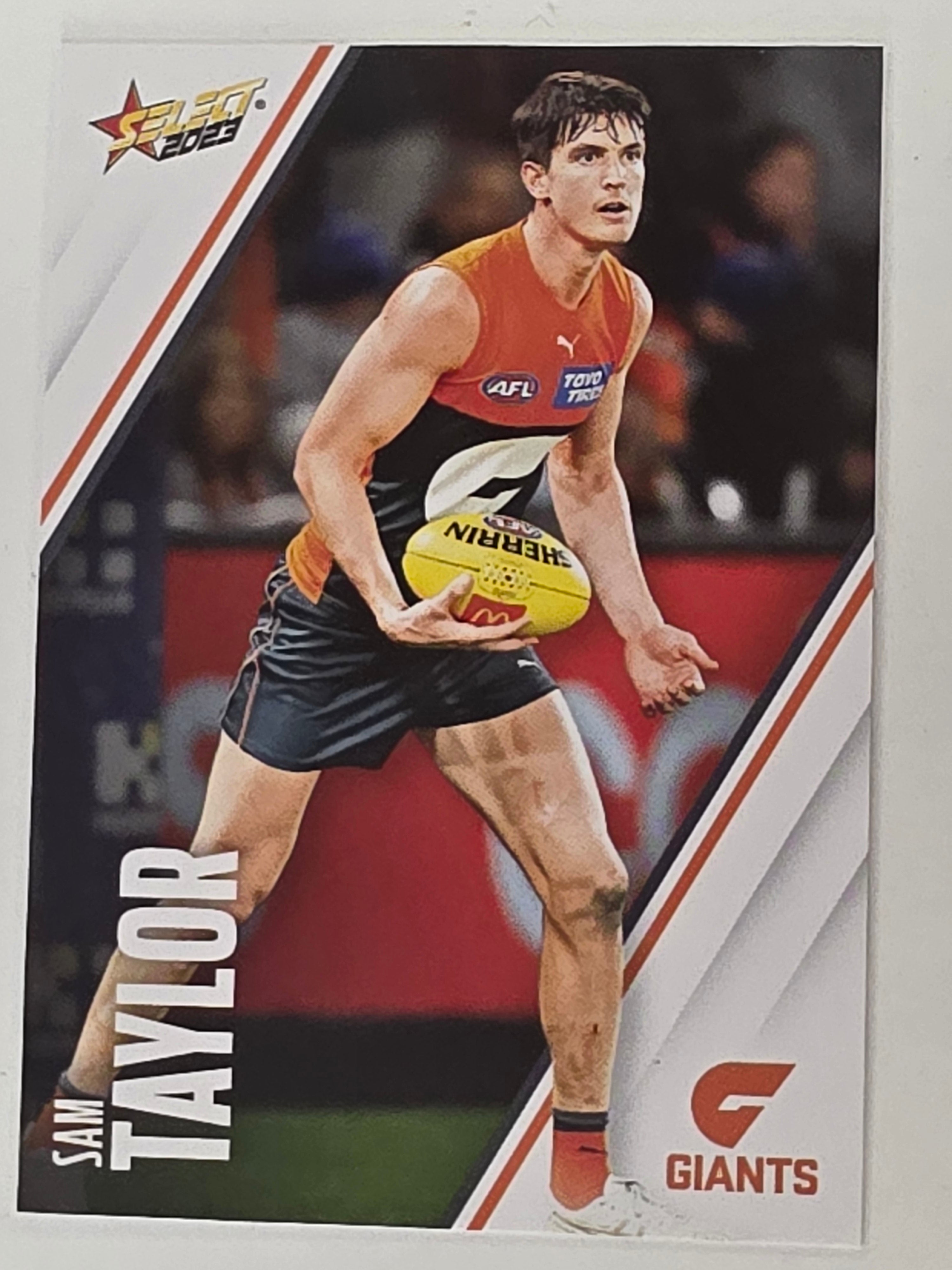AFL 2023 Footy Stars Base Card #079 Sam Taylor GWS Giants
