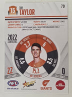 AFL 2023 Footy Stars Base Card #079 Sam Taylor GWS Giants