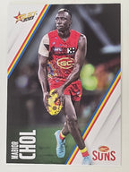 AFL 2023 Footy Stars Base Card #083 Mabior Chol Gold Coast Suns