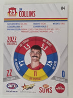 AFL 2023 Footy Stars Base Card #084 Sam Collins Gold Coast Suns
