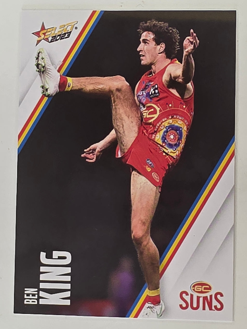 AFL 2023 Footy Stars Base Card #086 Ben King Gold Coast Suns