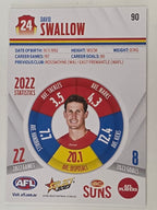 AFL 2023 Footy Stars Base Card #090 David Swallow Gold Coast Suns
