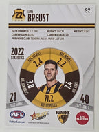 AFL 2023 Footy Stars Base Card #092 Luke Breust Hawthorn Hawks