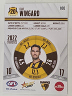 AFL 2023 Footy Stars Base Card #100 Chad Wingard Hawthorn Hawks