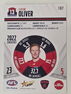 AFL 2023 Footy Stars Base Card #107 Clayton Oliver Melbourne Demons