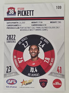 AFL 2023 Footy Stars Base Card #109 Kysaiah Pickett Melbourne Demons