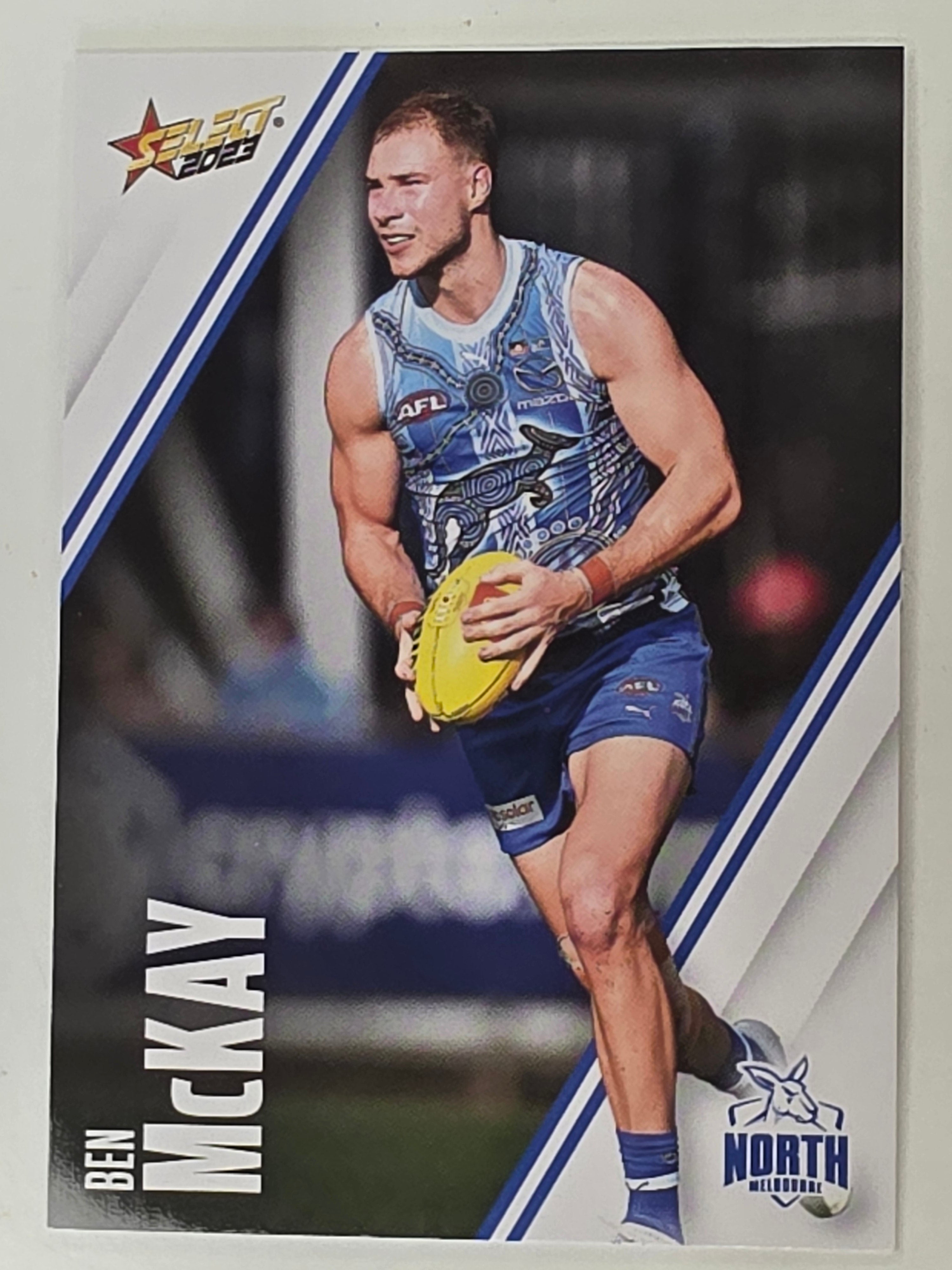 AFL 2023 Footy Stars Base Card #117 Ben McKay North Melbourne Kangaroos