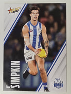 AFL 2023 Footy Stars Base Card #119 Jy Simpkin North Melbourne Kangaroos