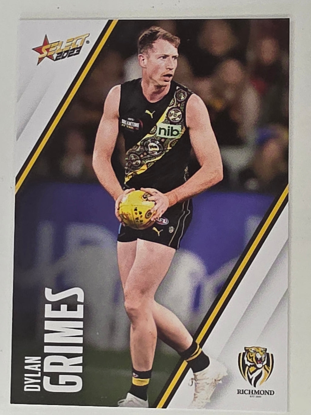 AFL 2023 Footy Stars Base Card #134 Dylan Grimes Richmond Tigers