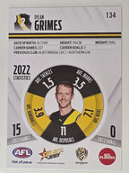AFL 2023 Footy Stars Base Card #134 Dylan Grimes Richmond Tigers