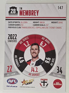 AFL 2023 Footy Stars Base Card #147 Tim Membrey St Kilda Saints