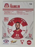 AFL 2023 Footy Stars Base Card #154 Lance Franklin Sydney Swans