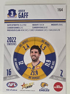 AFL 2023 Footy Stars Base Card #164 Andrew Gaff West Coast Eagles