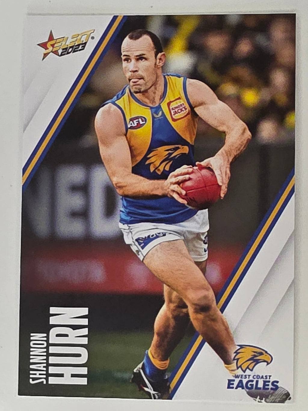 AFL 2023 Footy Stars Base Card #165 Shannon Hurn West Coast Eagles