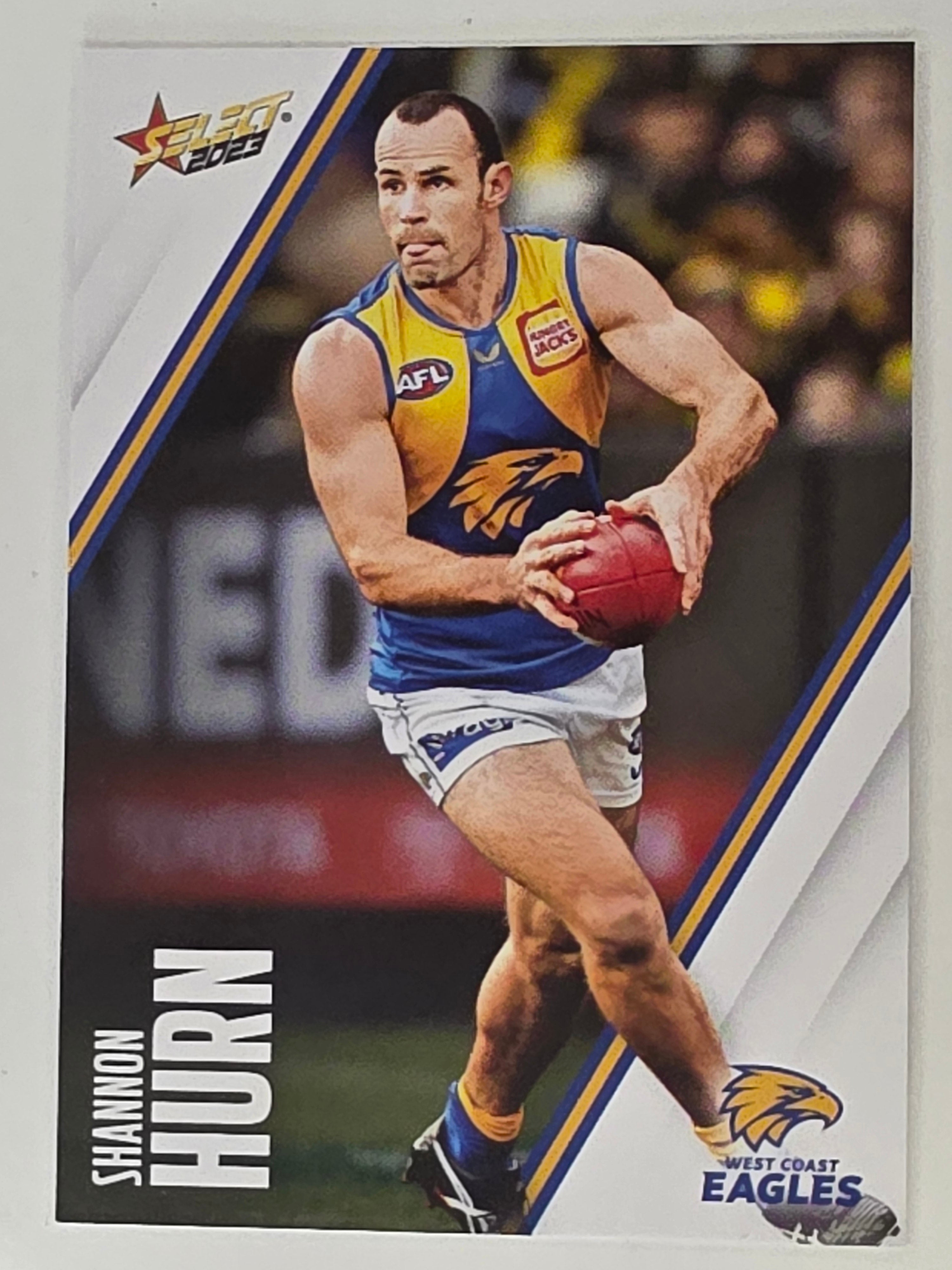 AFL 2023 Footy Stars Base Card #165 Shannon Hurn West Coast Eagles