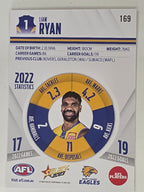 AFL 2023 Footy Stars Base Card #169 Liam Ryan West Coast Eagles