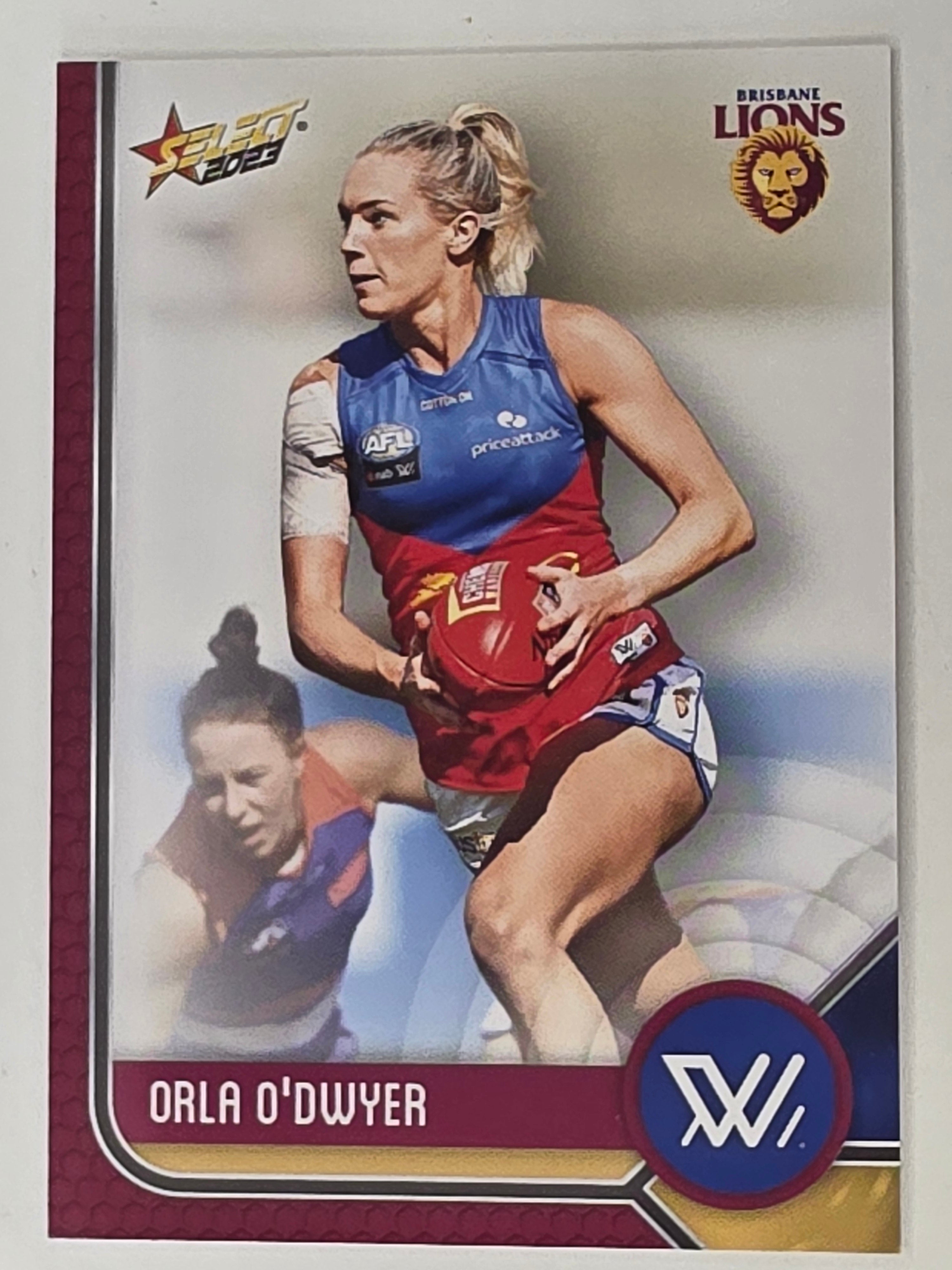 AFL 2023 Footy Stars Base Card #187 Orla O'Dwyer Brisbane Lions AFLW