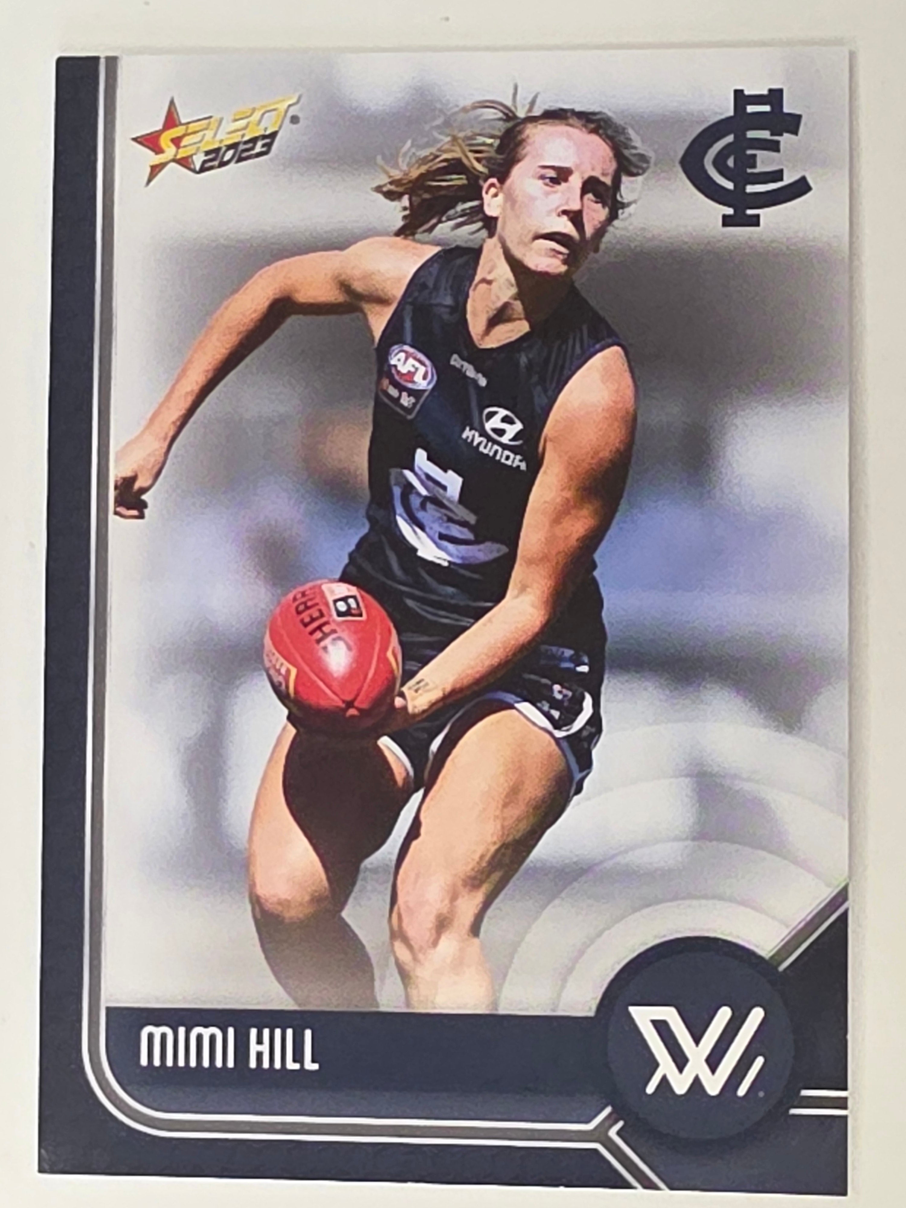 AFL 2023 Footy Stars Base Card #188 Mimi Hill Carlton Blues AFLW