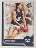 AFL 2023 Footy Stars Base Card #190 Darcy Vescio Carlton Blues AFLW