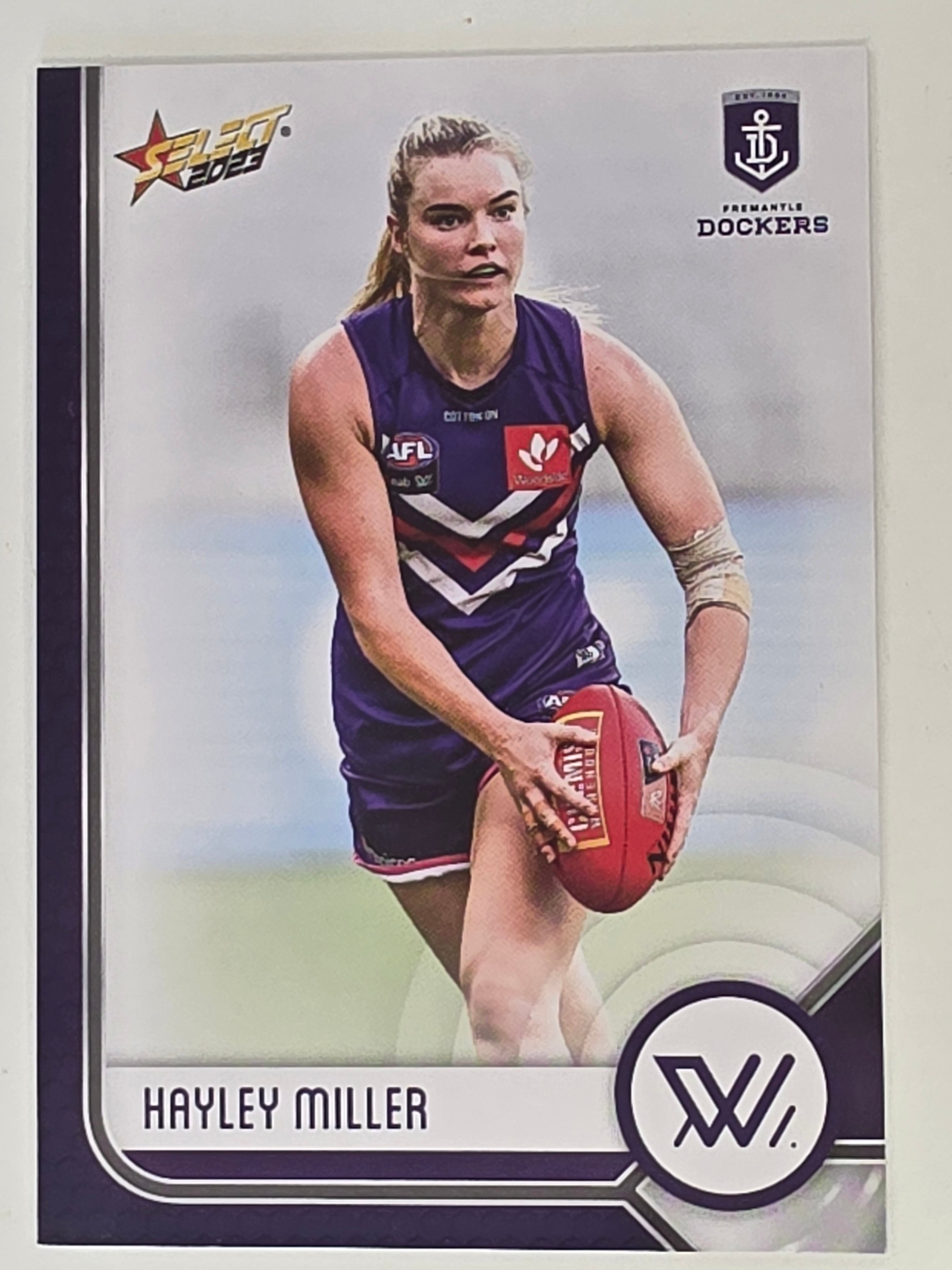 AFL 2023 Footy Stars Base Card #199 Hayley Miller Fremantle Dockers AFLW