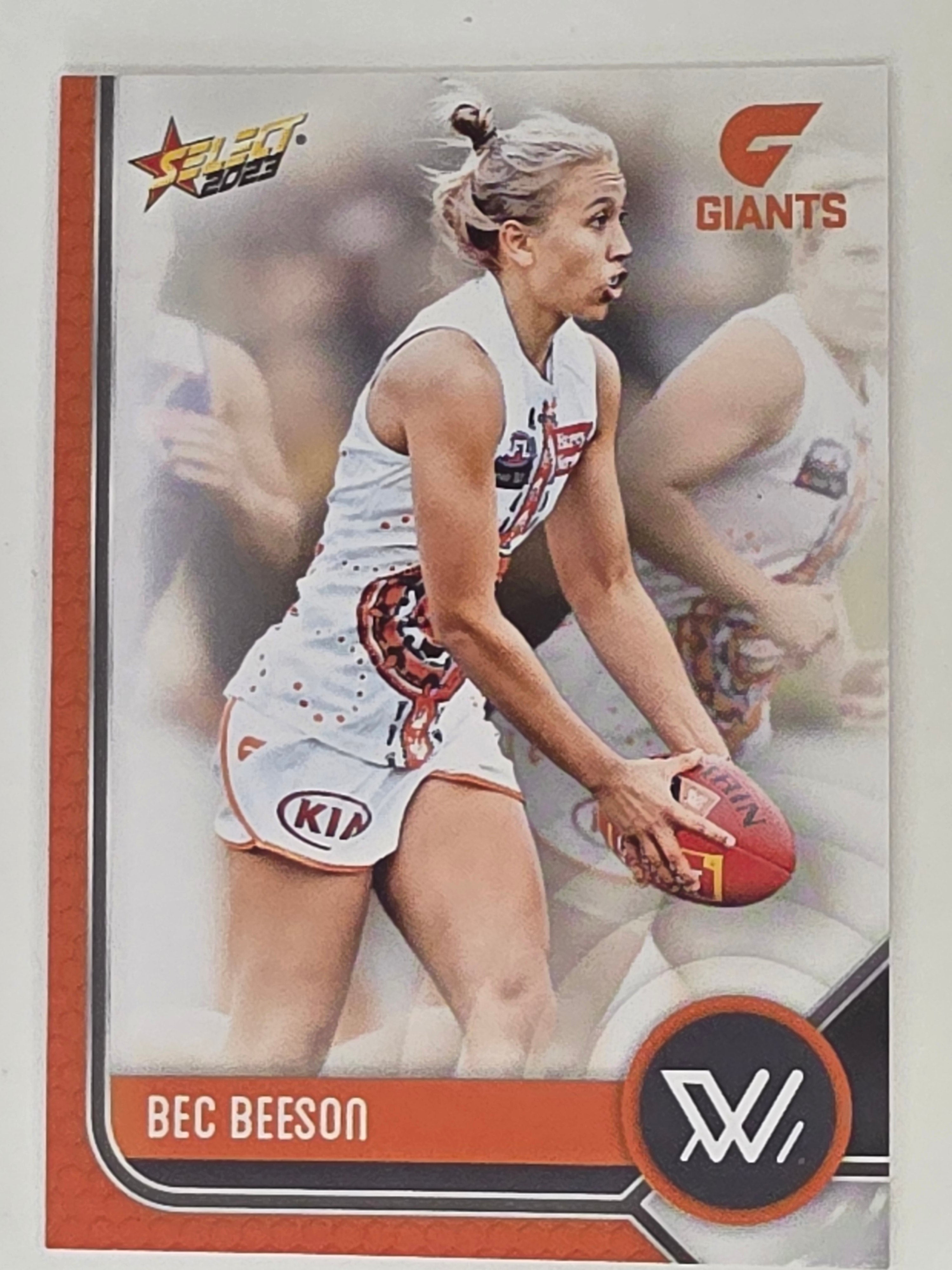 AFL 2023 Footy Stars Base Card #203 Bec Beeson GWS Giants AFLW