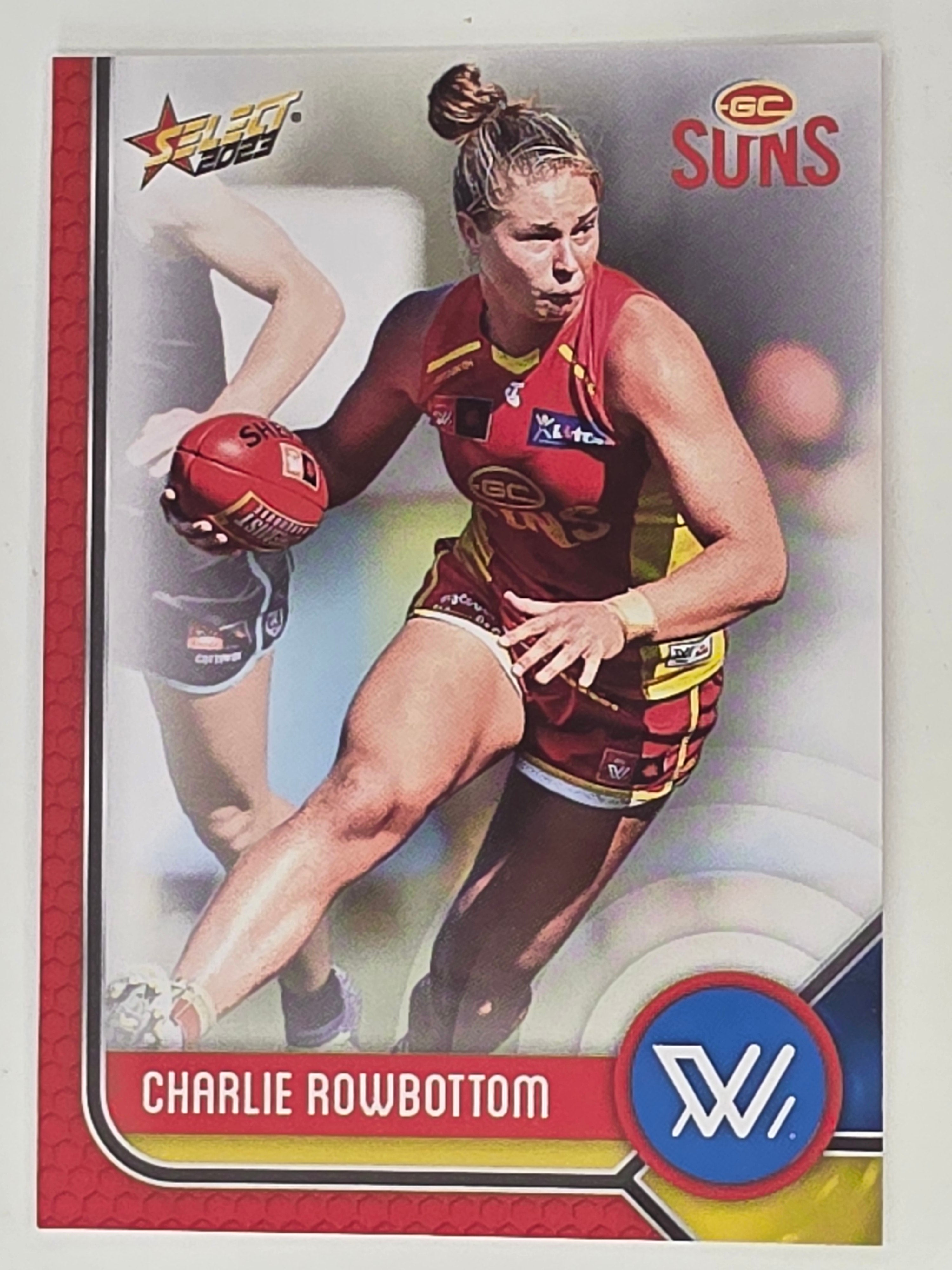 AFL 2023 Footy Stars Base Card #207 Charlie Rowbottom Gold Coast Suns AFLW
