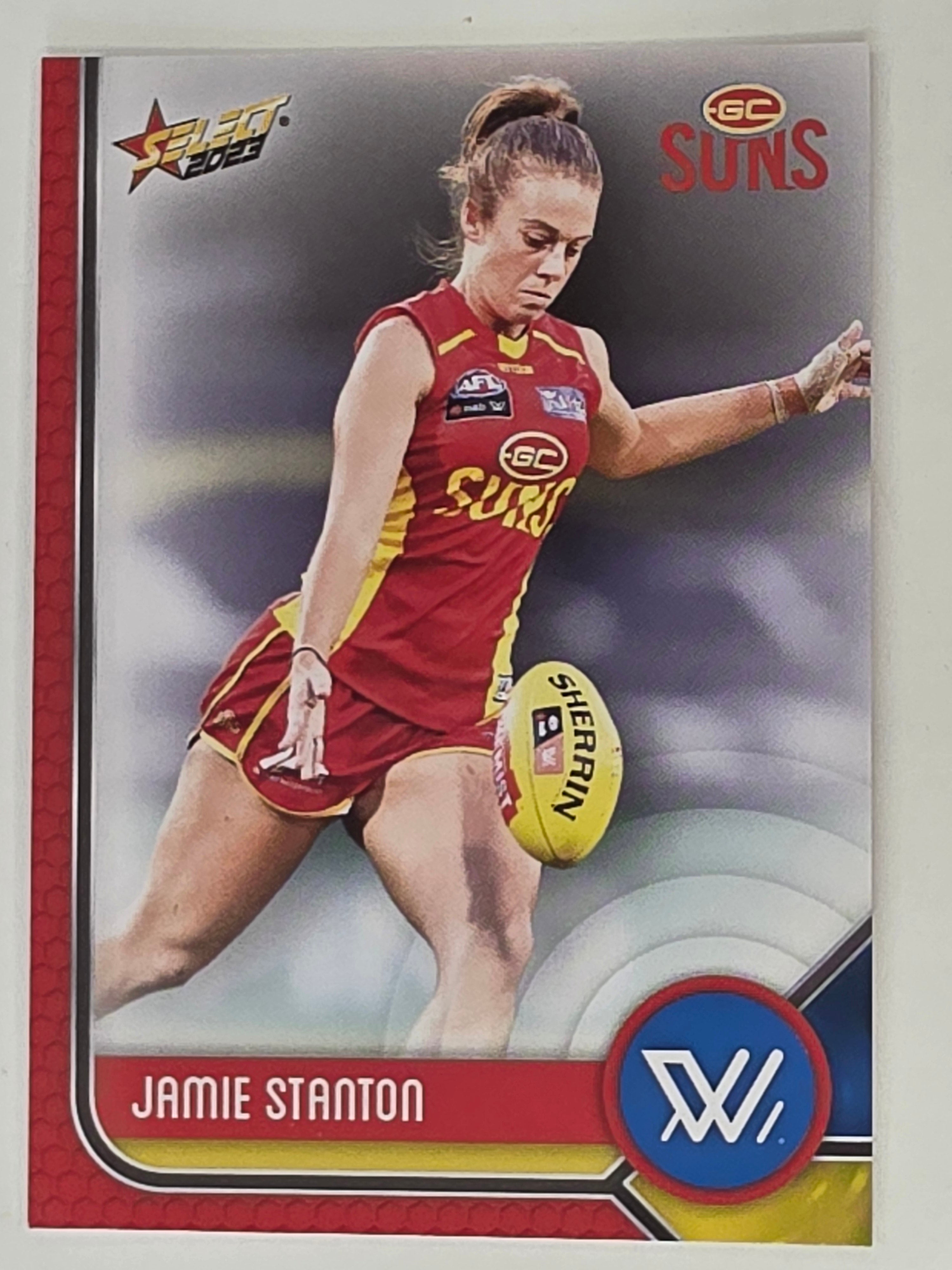 AFL 2023 Footy Stars Base Card #208 Jamie Stanton Gold Coast Suns AFLW