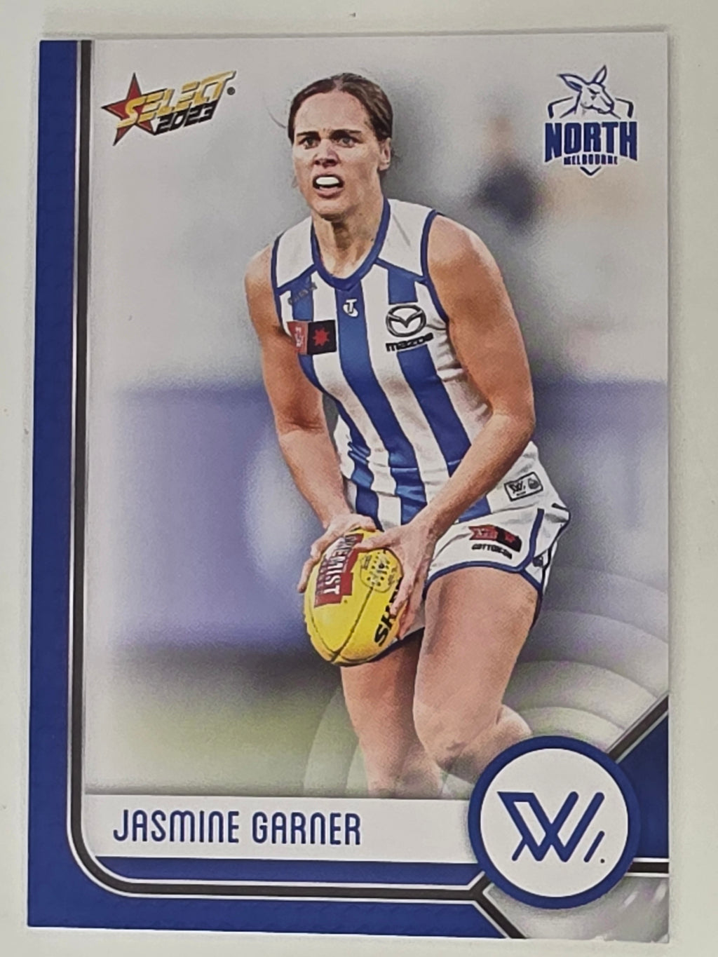 AFL 2023 Footy Stars Base Card #215 Jasmine Garner North Melbourne AFLW