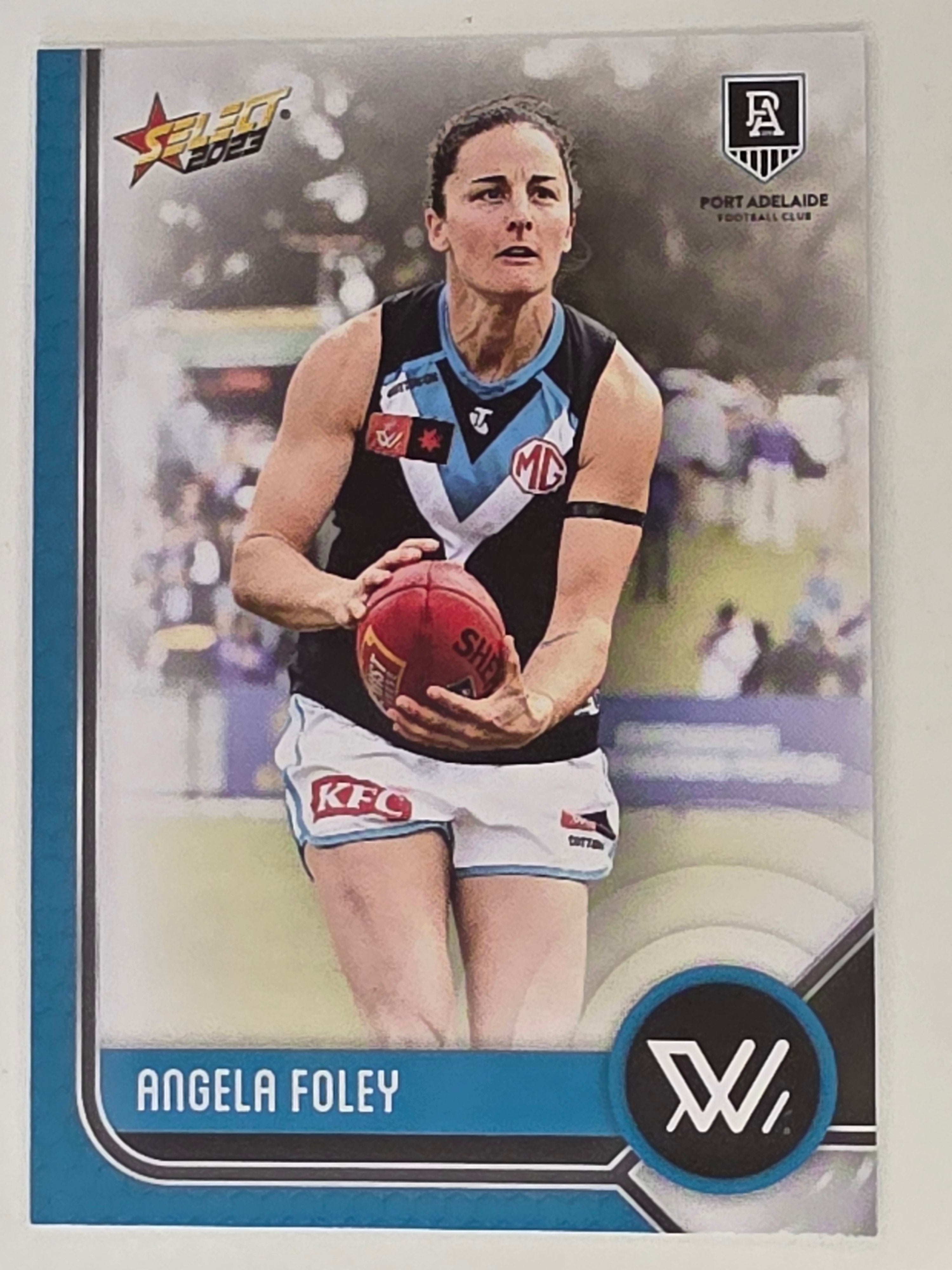 AFL 2023 Footy Stars Base Card #218 Angela Foley Port Adelaide AFLW