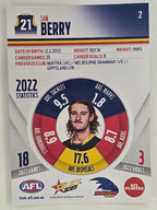 AFL 2023 Footy Stars Parallel Colour Spots #002 Sam Berry Adelaide Crows