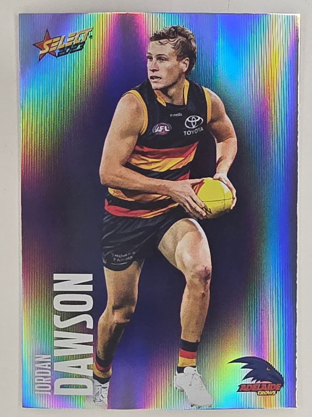 AFL 2023 Footy Stars Parallel Colour Spots #003 Jordan Dawson Adelaide Crows