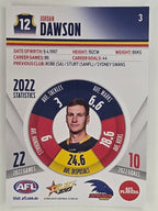 AFL 2023 Footy Stars Parallel Colour Spots #003 Jordan Dawson Adelaide Crows