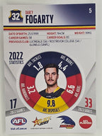 AFL 2023 Footy Stars Parallel Colour Spots #005 Darcy Fogarty Adelaide Crows