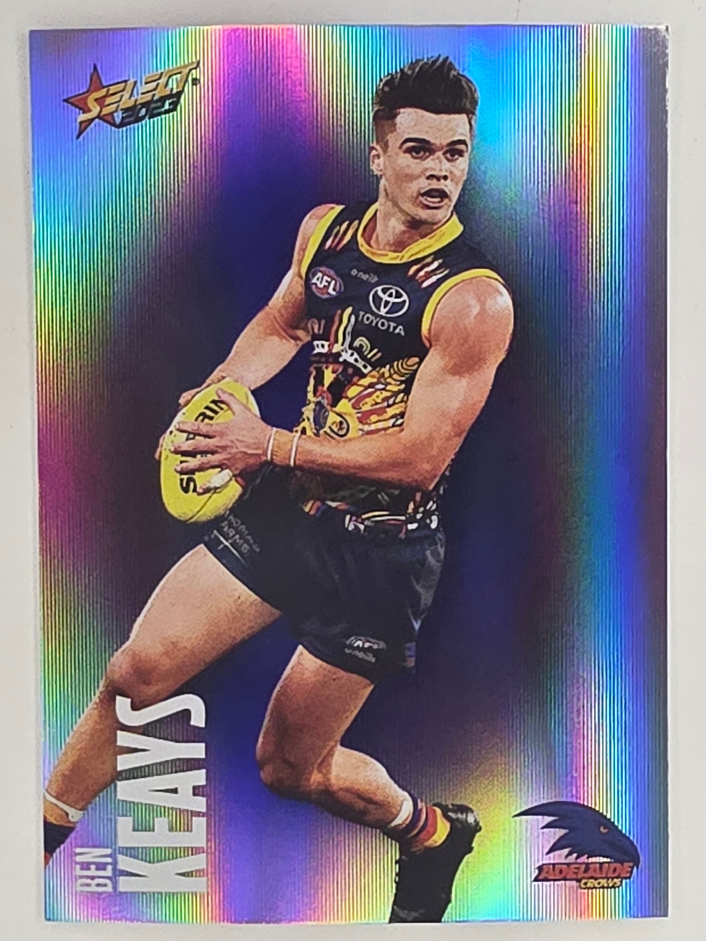 AFL 2023 Footy Stars Parallel Colour Spots #006 Ben Keays Adelaide Crows