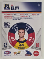 AFL 2023 Footy Stars Parallel Colour Spots #006 Ben Keays Adelaide Crows
