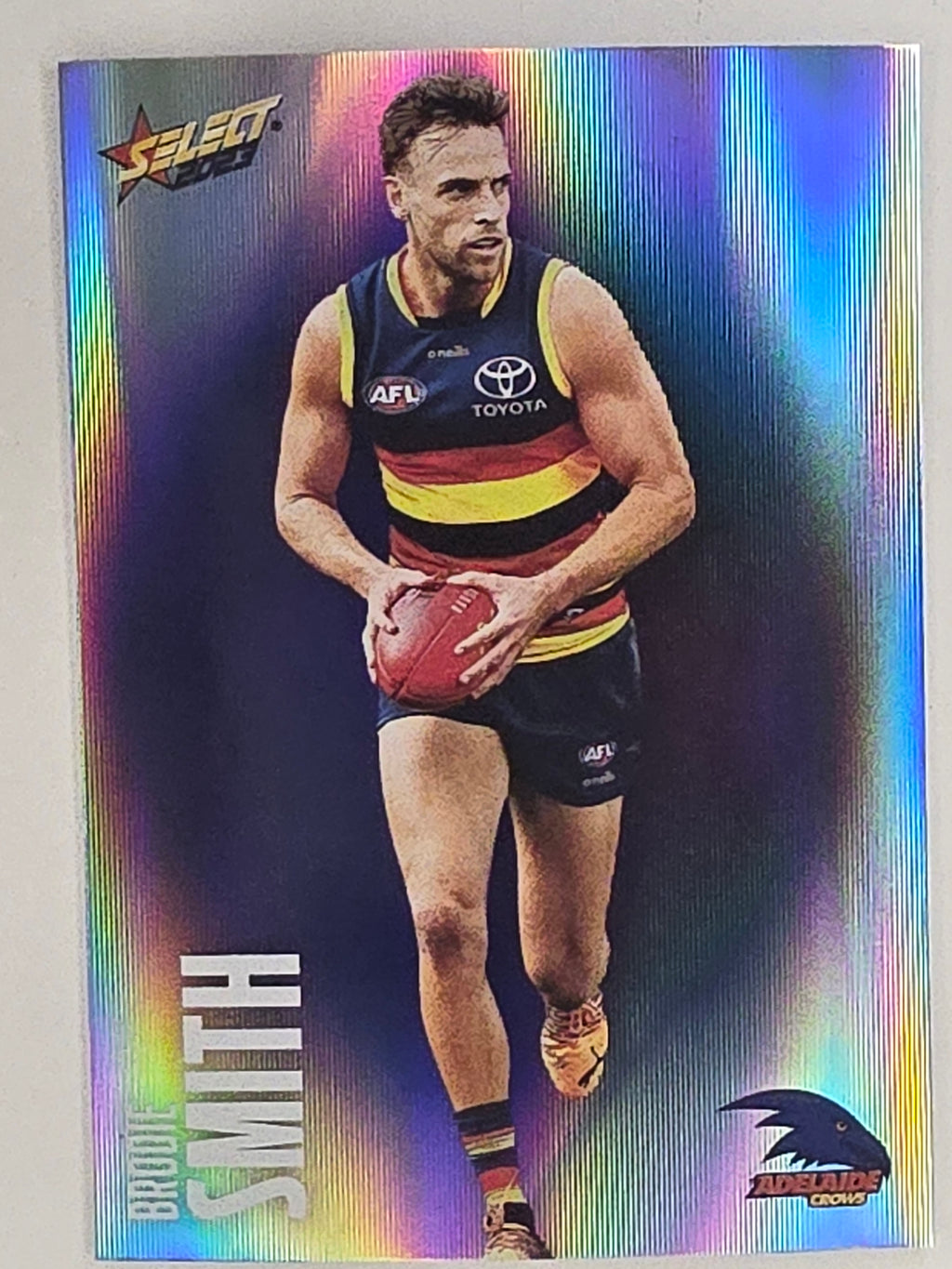 AFL 2023 Footy Stars Parallel Colour Spots #010 Brodie Smith Adelaide Crows