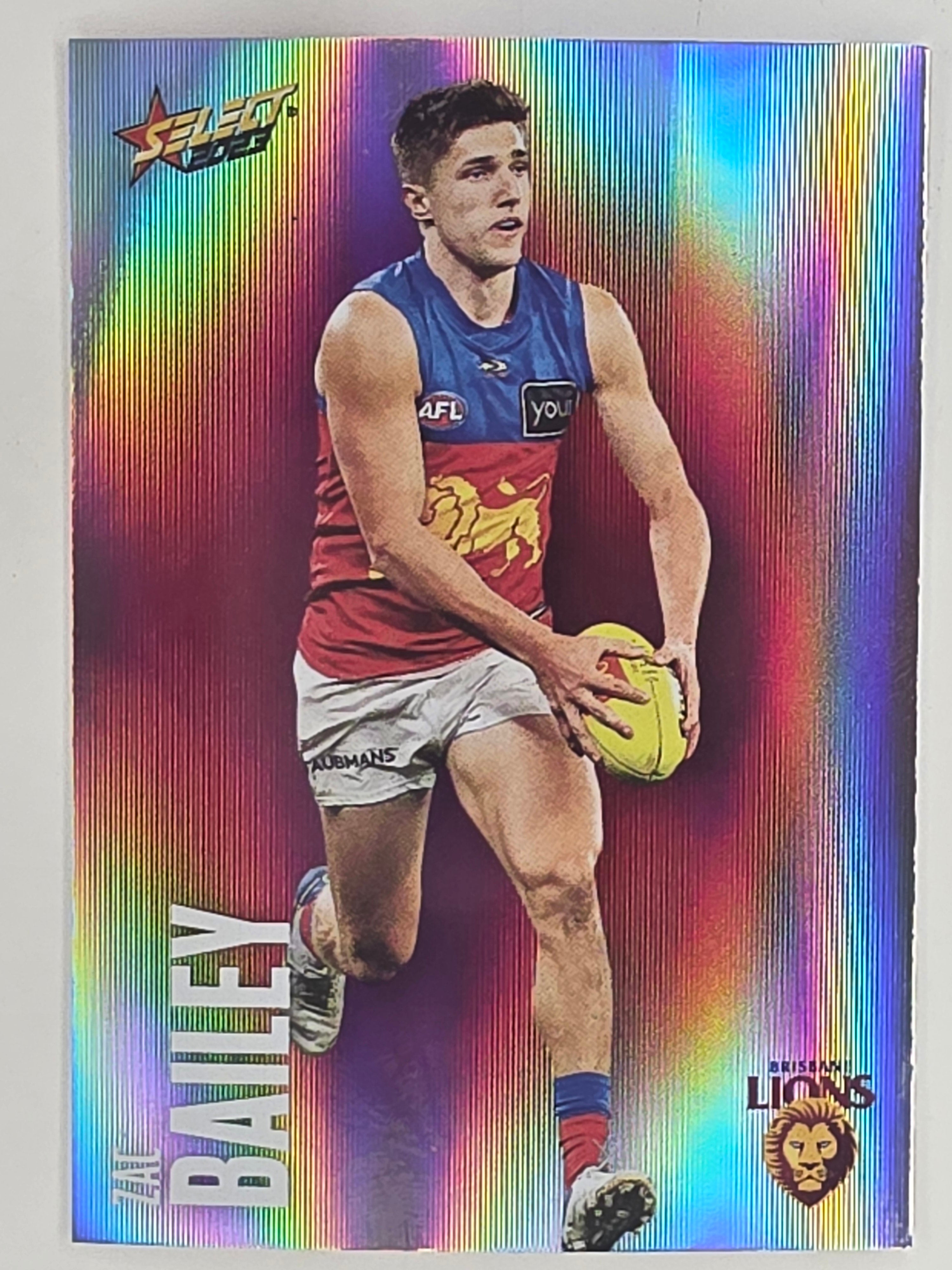 AFL 2023 Footy Stars Parallel Colour Spots #013 Zac Bailey Brisbane Lions