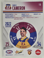 AFL 2023 Footy Stars Parallel Colour Spots #015 Charlie Cameron Brisbane Lions