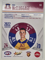 AFL 2023 Footy Stars Parallel Colour Spots #018 Hugh McCluggage Brisbane Lions