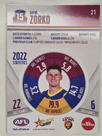 AFL 2023 Footy Stars Parallel Colour Spots #021 Dayne Zorko Brisbane Lions