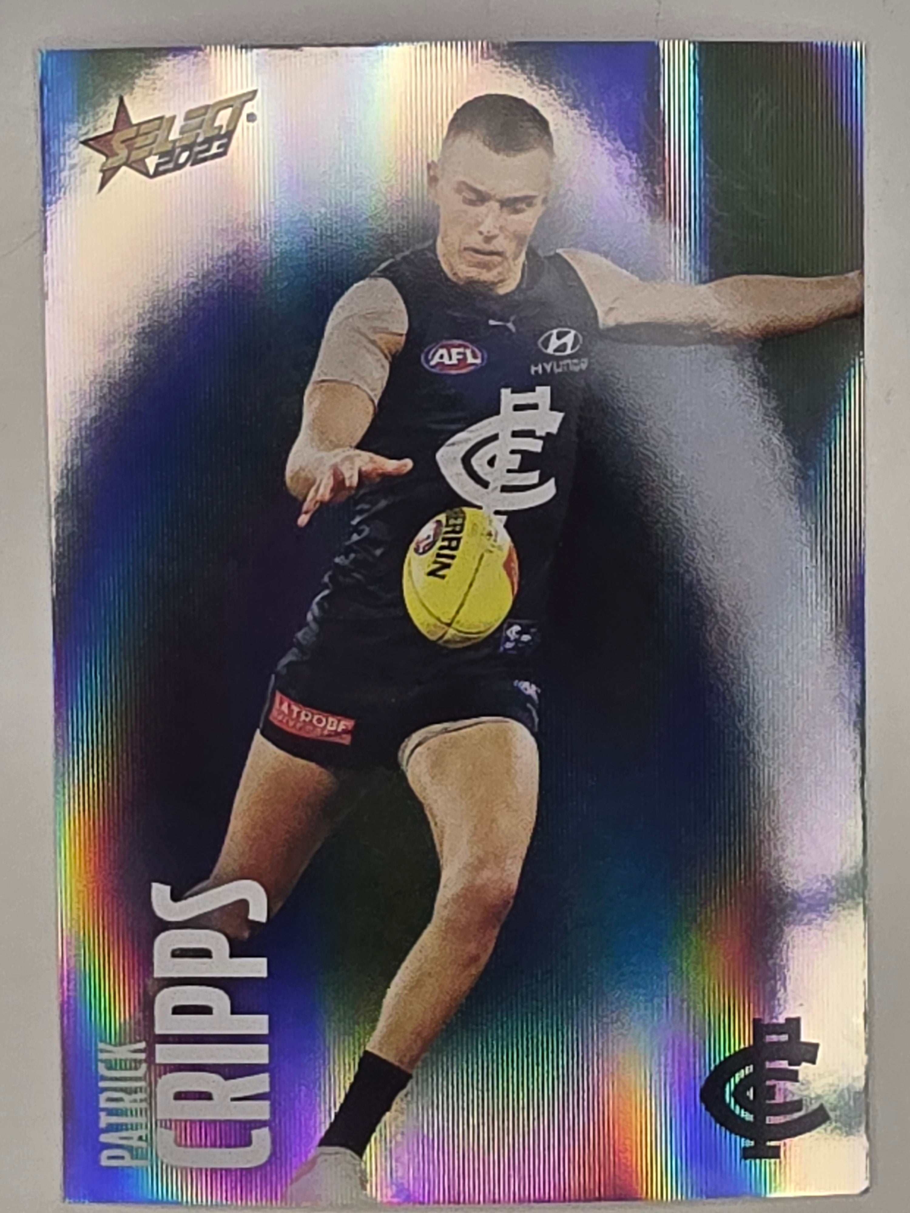AFL 2023 Footy Stars Parallel Colour Spots #023 Patrick Cripps Carlton Blues