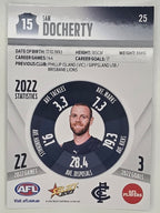 AFL 2023 Footy Stars Parallel Colour Spots #025 Sam Docherty Carlton Blues