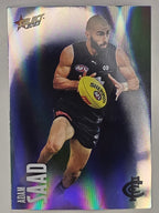 AFL 2023 Footy Stars Parallel Colour Spots #028 Adam Saad Carlton Blues