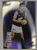 AFL 2023 Footy Stars Parallel Colour Spots #029 Jack Silvagni Carlton Blues