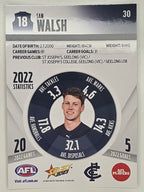 AFL 2023 Footy Stars Parallel Colour Spots #030 Sam Walsh Carlton Blues