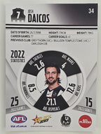 AFL 2023 Footy Stars Parallel Colour Spots #034 Josh Daicos Collingwood Magpies