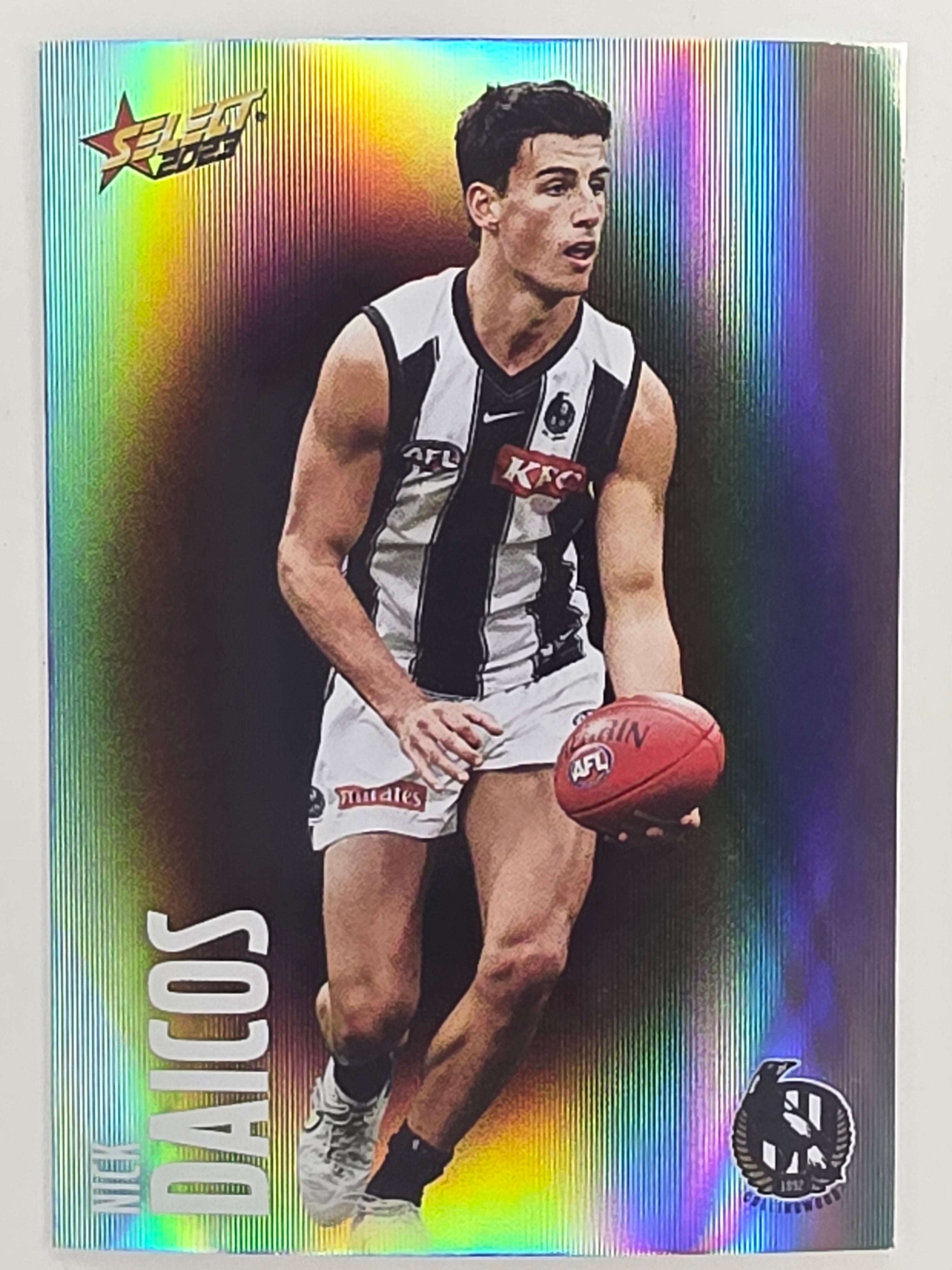 AFL 2023 Footy Stars Parallel Colour Spots #035 Nick Daicos Collingwood Magpies