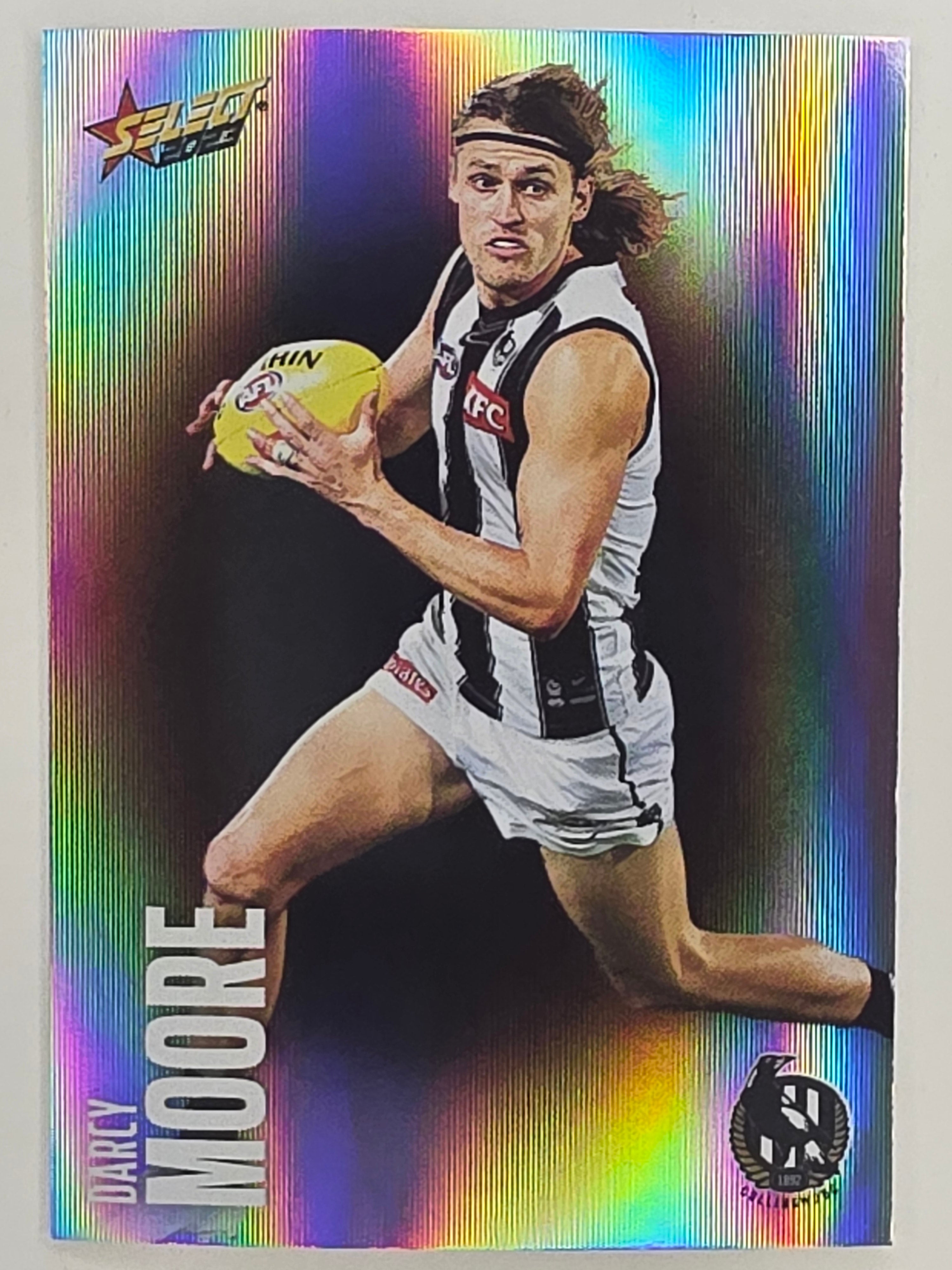 AFL 2023 Footy Stars Parallel Colour Spots #039 Darcy Moore Collingwood Magpies