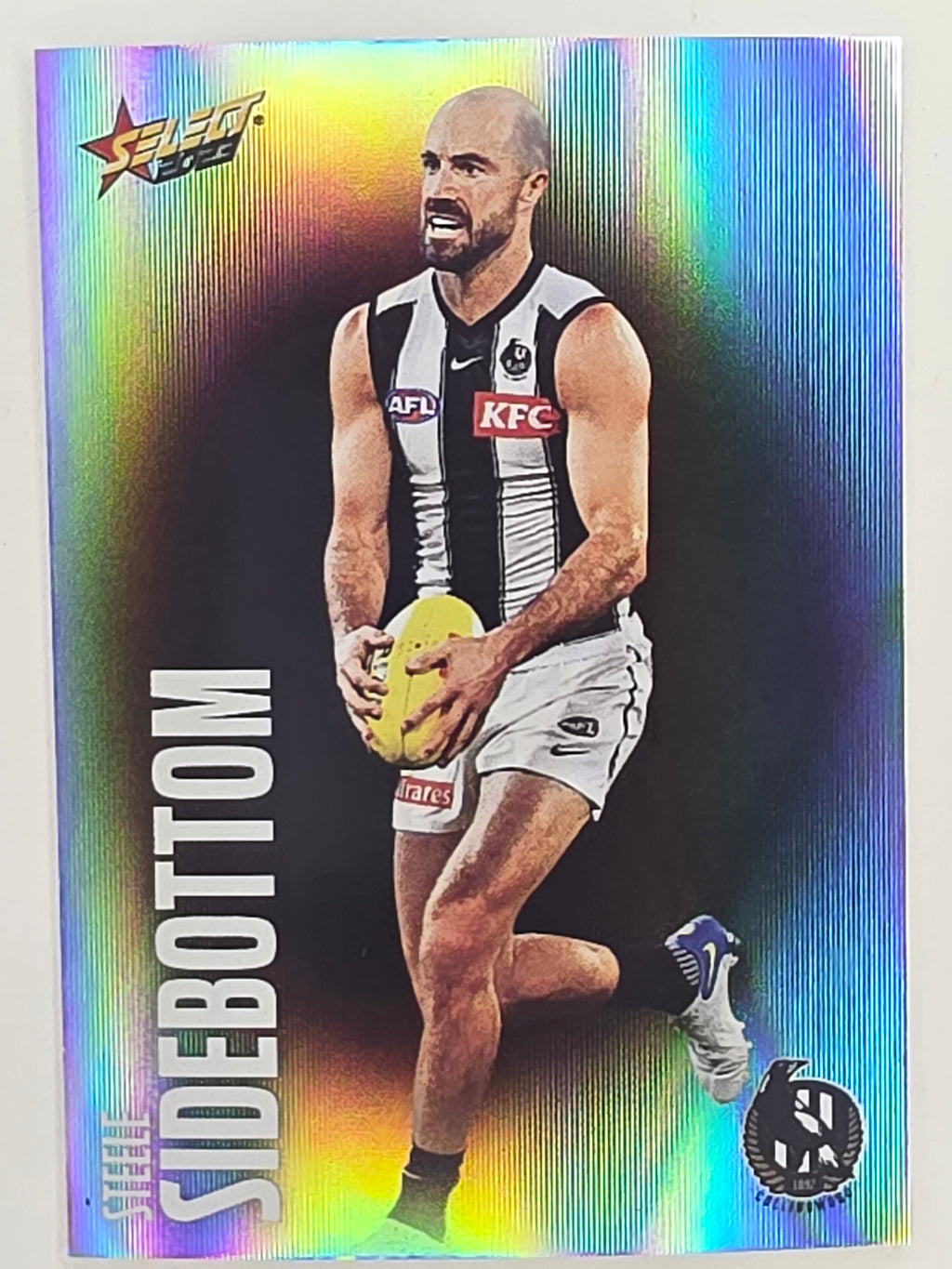 AFL 2023 Footy Stars Parallel Colour Spots #041 Steele Sidebottom Collingwood Magpies