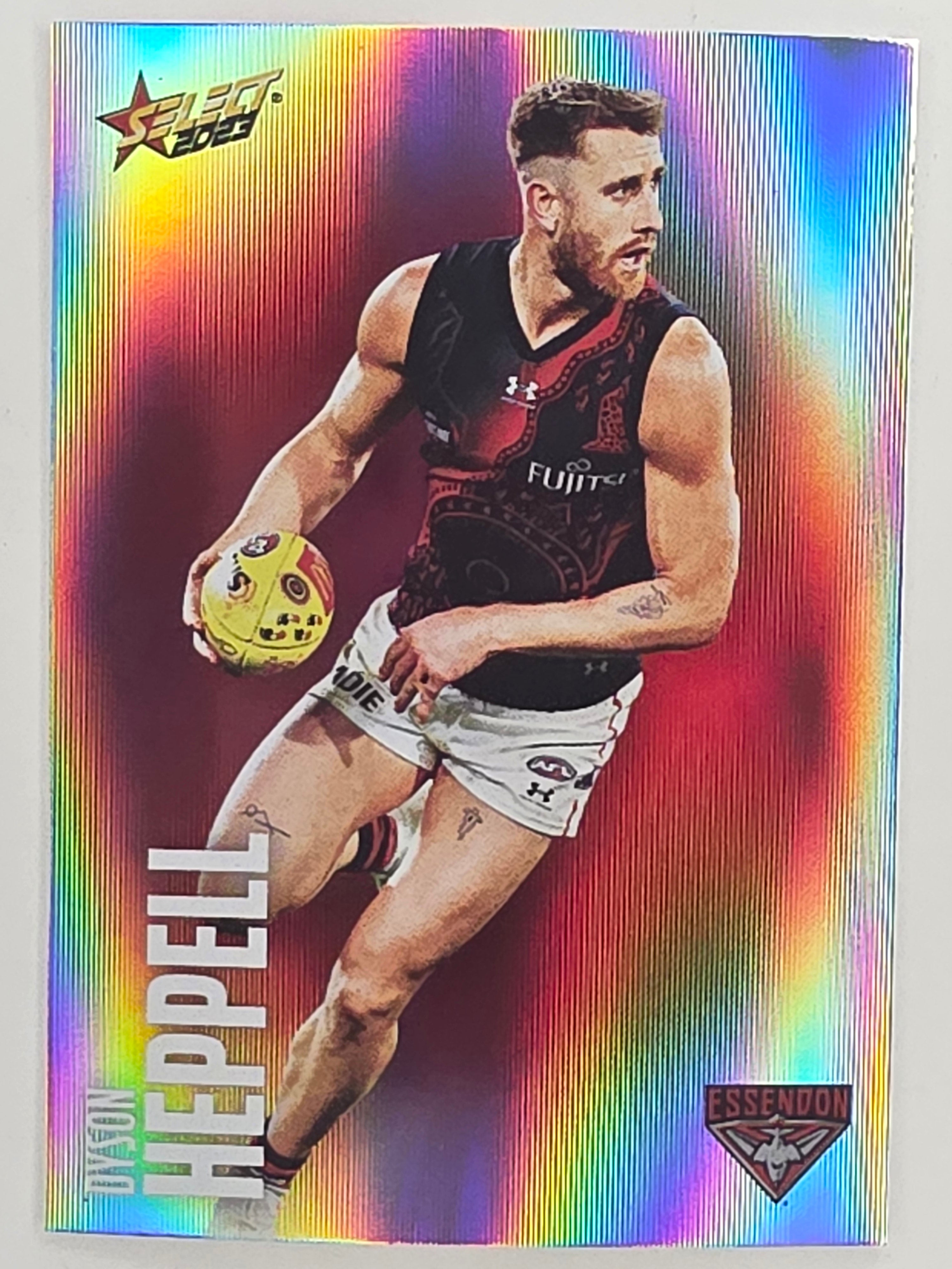 AFL 2023 Footy Stars Parallel Colour Spots #043 Dyson Heppell Essendon Bombers